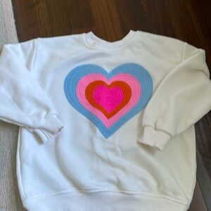 Rainbow heart sweatshirt